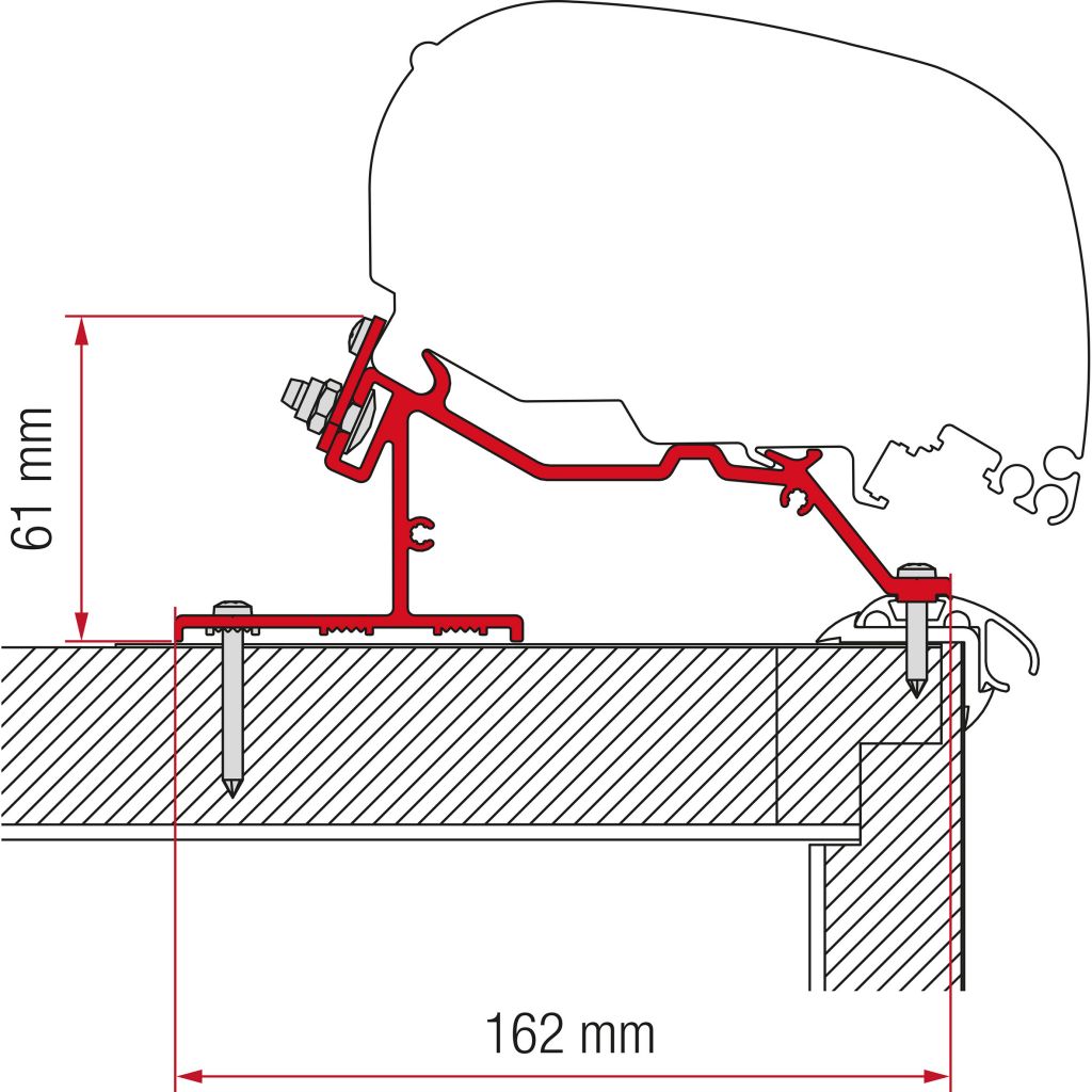 Fiamma Kit adaptérů pro Dethleffs