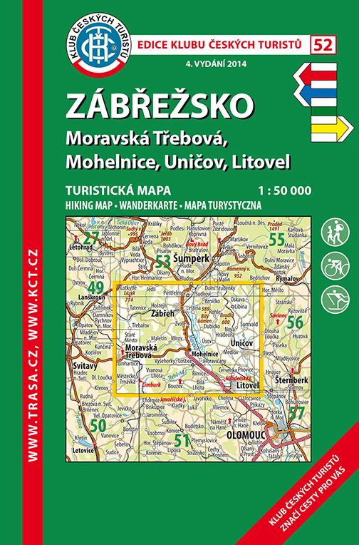 Trasa - KČT Laminovaná turistická mapa - Zábřežsko