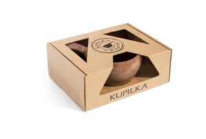 Kupilka dárková sada KUKSA 210 ml + talíř + čajová lžička - Original (BROWN)