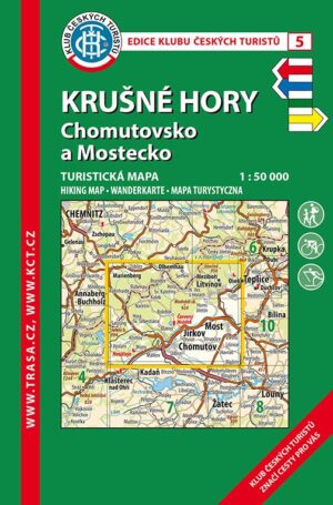 Trasa - KČT Turistická mapa - Krušné hory - Chomutovsko 6. vydání