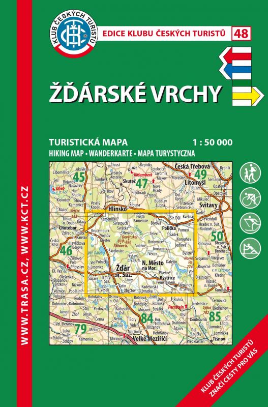 Trasa - KČT Turistická mapa - Žďárské vrchy