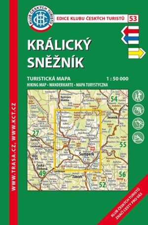 Trasa - KČT Turistická mapa - Králický Sněžník