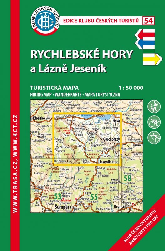 Trasa - KČT Turistická mapa - Rychlebské hory