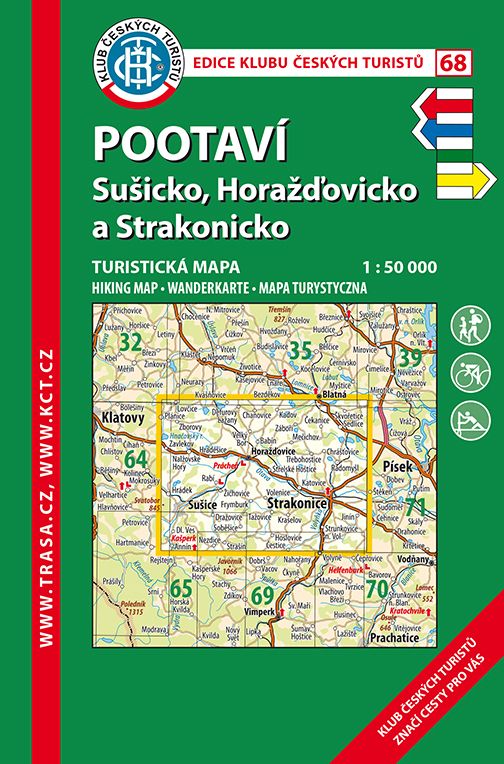 Trasa - KČT Laminovaná turistická mapa - Pootaví