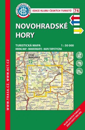 Trasa - KČT Laminovaná turistická mapa - Novohradské hory