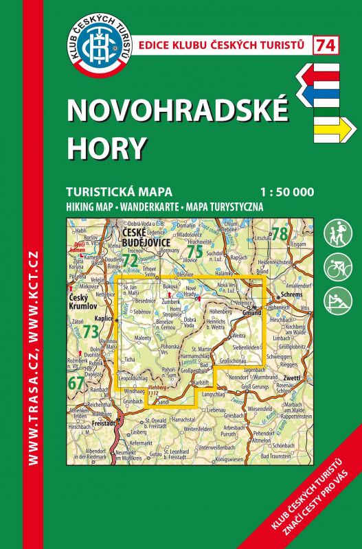 Trasa - KČT Laminovaná turistická mapa - Novohradské hory