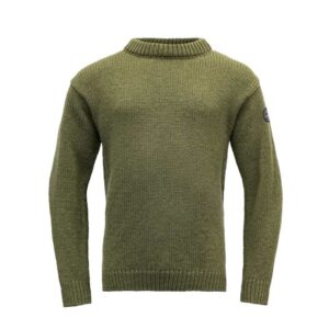 Devold Vlněný svetr Nansen Wool Sweater - Olive Velikost: L