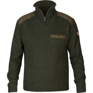 Fjällräven Svetr Koster Sweater - Dark Olive Velikost: M