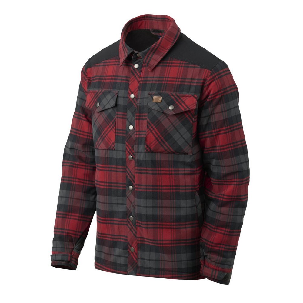 Helikon-Tex® Zateplená dřevorubecká košile Helikon-Tex Winter Warden Shirt - Slate Crimson Plaid Velikost: 3XL