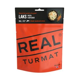 Real Turmat Dehydrované jídlo Creamy salmon with pasta - losos s těstovinami - 500g