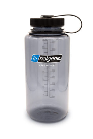 Nalgene Láhev Wide Mouth Sustain 1000ml - GREY/BLACK - 50% recyklát