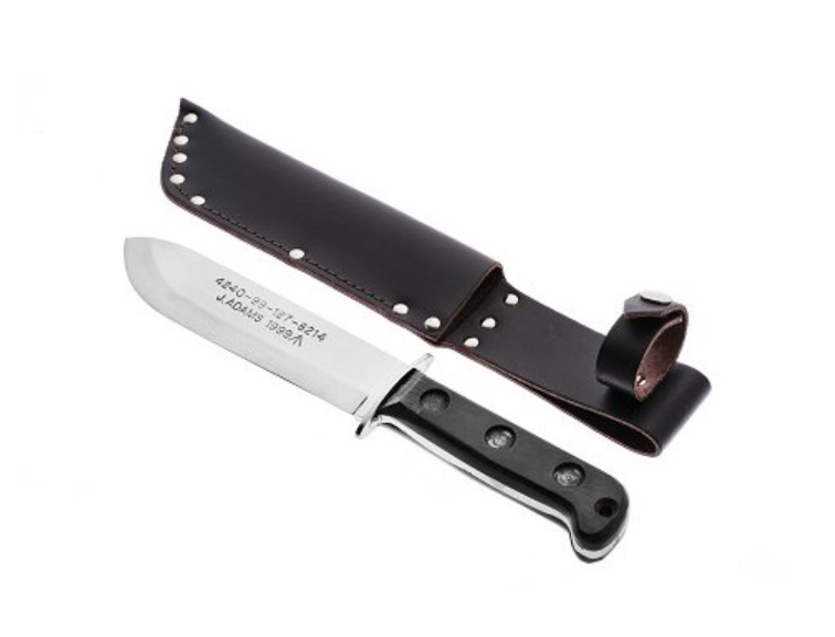 Sheffield Knives Survival Knife Black Handle M.O.D. Bright Blade