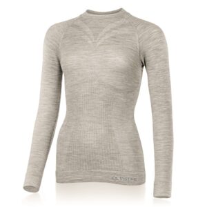 Lasting Dámské vlněné bezešvé Merino triko MATALA 160g - béžová Velikost: L/XL