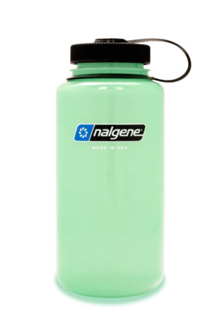 Nalgene Láhev Wide Mouth Sustain 1000ml - GLOW GREEN - 50% recyklát