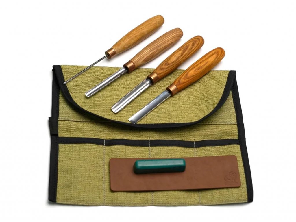 BeaverCraft Řezbářský set SC02 - Wood Carving Straight Chisel Set