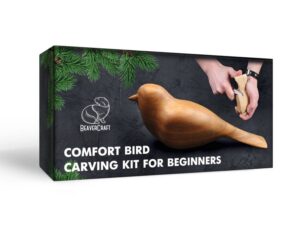 BeaverCraft Dárková vyřezávací sada DIY01 Ptáček - Comfort Bird Carving Kit