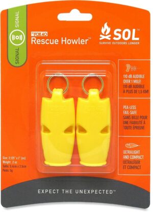 S.O.L. Survive Outdoors Longer Píšťalka S.O.L. Rescue Howler - 2 ks