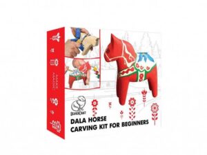 BeaverCraft Dárková vyřezávací sada DIY02 Koník - Dala Horse Carving Hobby Kit